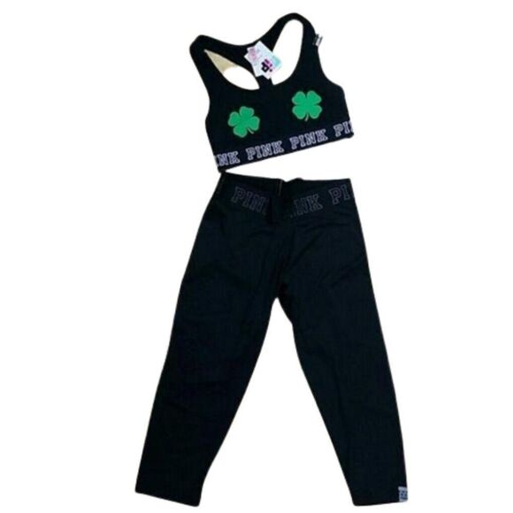 Pink Victoria's Secret Sports Bra Crop Lot NWT - Picture 2 of 8